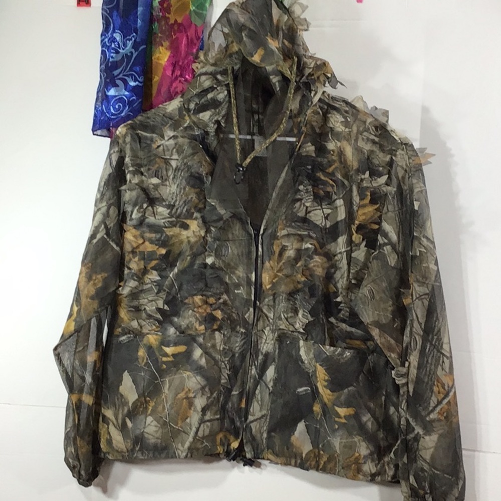 Realtree Underbrush 3D sheer zip front hooded Camouflage Jacket